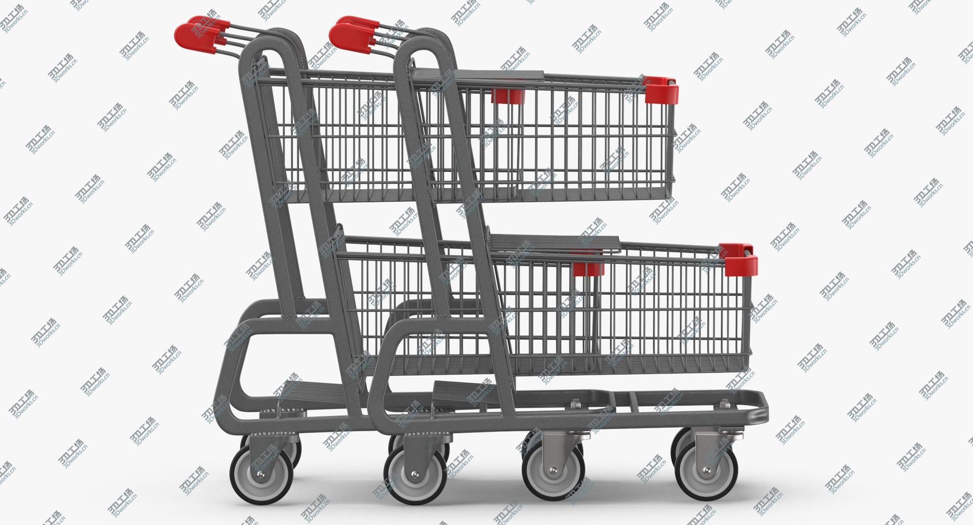 images/goods_img/2021040162/Metal Shopping Carts 02 Row of 2 3D model/3.jpg